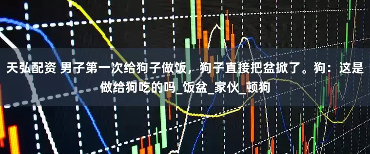 天弘配资 男子第一次给狗子做饭，狗子直接把盆掀了。狗：这是做给狗吃的吗_饭盆_家伙_顿狗